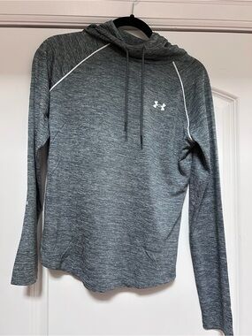 Under Armour Women's Sz S Velocity T Shirt Hoodie Long Sleeve Heathered Hiking